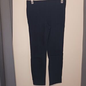 Rafaella Comfort Navy Blue Stretch Ankle Zip Pants Women Size 12